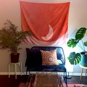 Burnt Orange Moon Tapestry / Wall Decor